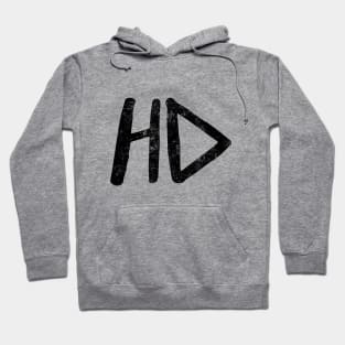 HD (Black Grunge) Hoodie